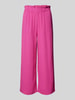 Only Culotte van een mix van viscose en linnen, model 'SOLVI' Fuchsia