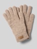 Barts Handschoenen met labelpatch, model 'Witzia' Lichtbruin