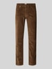 Brax Corduroy broek in 5-pocketmodel, model 'Cadiz' Middenbruin