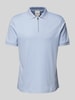 CK Calvin Klein Slim fit poloshirt met logostitching, model 'LIQUID TOUCH' Lichtblauw