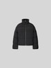 Closed Steppjacke mit gefüttertem Stehkragen Black