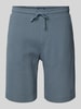 MCNEAL Regular Fit Shorts mit Strukturmuster Rauchblau