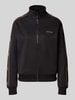 GUESS Activewear Relaxed Fit Sweatjacke aus elastischem Viskose-Mix Black