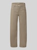 CAMBIO Regular Fit Barrel Jeans aus Baumwoll-Mix Modell 'ODELE' Oliv