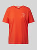 s.Oliver RED LABEL T-shirt met motiefprint Koraal