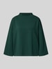 MORE & MORE Sweatshirt met opstaande kraag Flessengroen