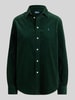 Polo Ralph Lauren Bluzka koszulowa o kroju regular fit z czystej bawełny Ciemnozielony