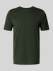 Fynch-Hatton T-Shirt mit Label-Stitching Dunkelgruen