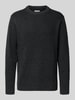 Jack & Jones Strickpullover mit gerippten Abschlüssen Modell 'DOVER' BLACK
