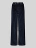 Raphaela By Brax Spodnie sztruksowe o kroju slim fit z elastycznym pasem model ‘Pam Flared’ Granatowy