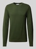 Jack & Jones Gebreide pullover met ronde hals, model 'OTTO' Donkergroen