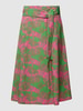Montego Midirock mit Allover-Print Pink