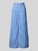 MAX&Co. Wide leg stoffen broek met steekzakken, model 'GITANE' Bleu
