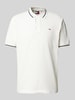 Tommy Jeans Regular Fit Poloshirt mit Logo-Stitching Offwhite