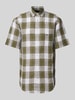 Fynch-Hatton Freizeithemd mit Streifenmuster Khaki Melange