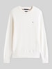 Tommy Hilfiger Sweter o kroju regular fit z mieszanki bawełny i kaszmiru Złamany biały