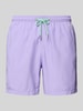 MC2 Saint Barth Regular Fit Badeshorts mit Label-Badge Modell 'LIGHTING PANTONE' Flieder