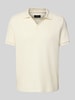 MCNEAL Regular Fit Poloshirt mit V-Ausschnitt Offwhite