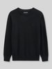Marc O'Polo Regular Fit Pullover aus Baumwoll-Mix mir Schurwoll-Anteil Black