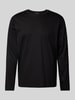 Roy Robson Longsleeve met ronde hals Zwart