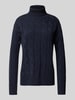 Tommy Hilfiger Strickpullover mit Rollkragen Dunkelblau