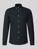 Lindbergh Regular Fit Freizeithemd aus Baumwoll-Mix Modell 'Oxford' Black