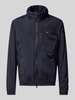 Blauer Usa Jack met opstaande kraag, model 'DEWAR' Marineblauw