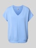 Soyaconcept T-Shirt mit V-Ausschnitt Modell 'BANU' Hellblau