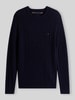 Tommy Hilfiger Sweter o kroju regular fit z czystej wełny owczej Granatowy