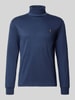 Polo Ralph Lauren sweter z golfem o kroju regular fit z czystej bawełny Ciemnoniebieski
