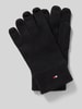Tommy Hilfiger Handschuhe aus Baumwoll-Kaschmir-Mix Black
