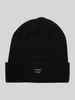 Jack & Jones Beanie mit Label-Patch Modell 'DNA' Black