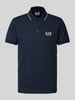 EA7 Emporio Armani Slim Fit Poloshirt mit Label-Print Modell 'TRAIN CORE' Dunkelblau