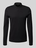 Christian Berg Men Regular Fit Poloshirt mit Knopfleiste Black