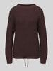Jake*s Casual Regular Fit Pullover aus reiner Baumwolle Dunkelbraun