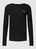 Polo Ralph Lauren Underwear Longsleeve mit Strukturmuster Modell 'WAFFLE' Black