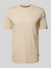 BOSS T-Shirt mit Label-Print Modell 'Thompson' Taupe