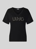 Liu Jo White Regular fit t-shirt van puur katoen Black