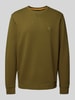 BOSS Orange Sweatshirt mit Label-Patch Modell 'Westart' Oliv