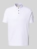 CK Calvin Klein Relaxed Fit Poloshirt mit Logo-Stitching Modell 'SUPIMA' Weiss