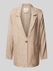 FREE/QUENT Blazer aus Viskose-Leinen-Mix Modell 'Luigi' Sand