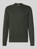 SELECTED HOMME Regular fit pullover van puur katoen, model 'DANE' Olijfgroen
