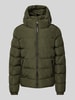 Superdry Steppjacke mit Reißverschlusstaschen Khaki