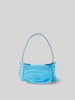 Diesel Shoulder Bag mit Logo-Detail Metallic Blue