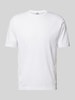 Drykorn T-shirt met geribde ronde hals, model 'GILBERD' Wit