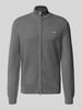 Gant Strickjacke mit Strukturmuster Anthrazit