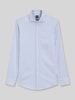 BOSS Slim Fit Businesshemd aus Baumwoll-Mix Modell 'HANK-SP' Blau