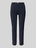 SEDUCTIVE Skinny fit stoffen broek met verkort model, model 'SABRINA' Marineblauw