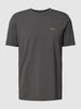 BOSS Green T-Shirt mit Label-Print Graphit