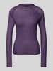 Review Longsleeve mit Stehkragen Purple